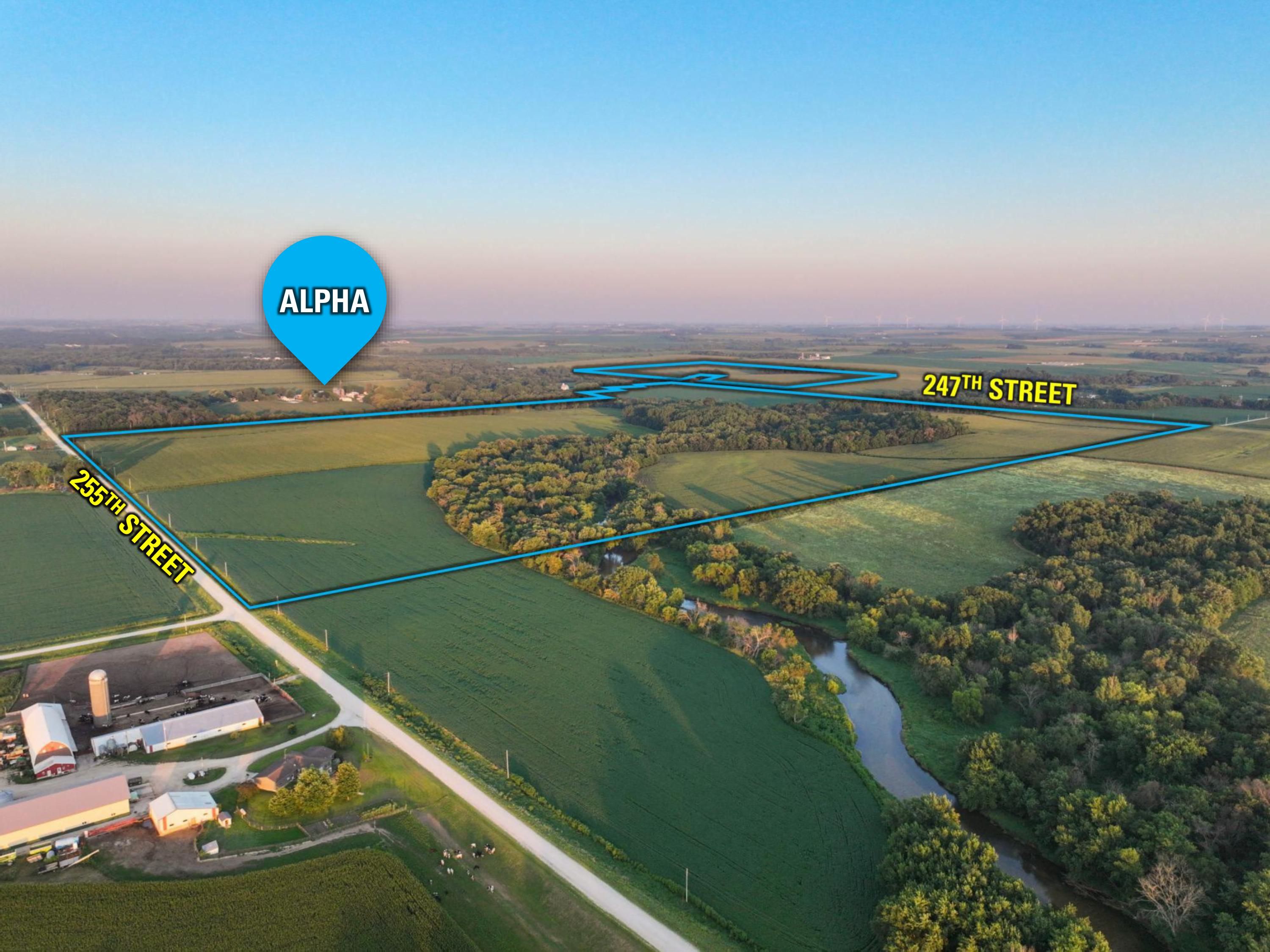 Listing Photo: Aerial Outline-Alpha-Iowa-Farm-For-Sale